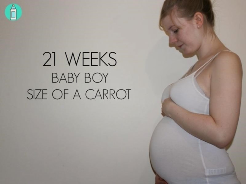 Cơ thể của mẹ trong giai đoạn 21 tuần mang thai.